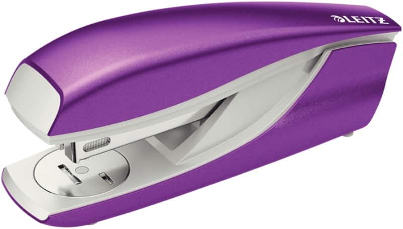 Leitz NeXXt WOW Stapler 5502 Half Strip Purple 30 Sheets 24/6, 26/6 Metal