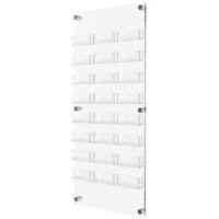 Stewart Superior Business Card Holder Acrylic Transparent 34 x 2 x 76 cm