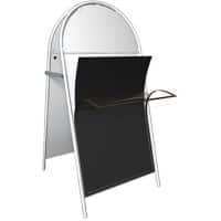 Stewart Superior Chalkboard Insert Freestanding 42 (W) x 29.7 (H) cm Black