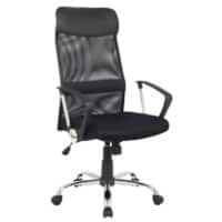 Realspace Mosil Office Chair Basic Tilt Mesh Fixed Armrest Height Adjustable Seat Black 110 kg