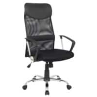 Niceday Basic Tilt Ergonomic Office Chair with Armrest and Adjustable Seat Mosil Fabric Black