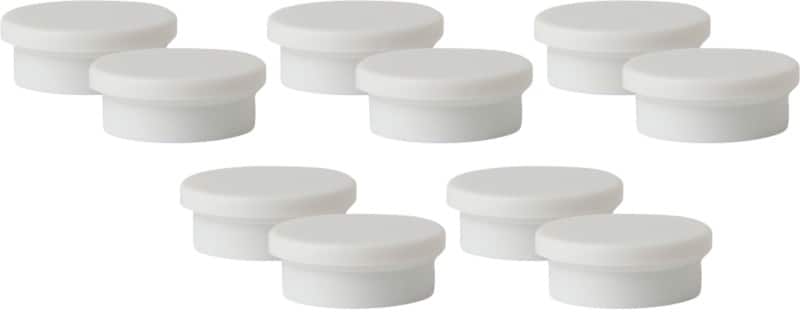 Viking Whiteboard Magnets White 1.1 kg bearing-capacity 20 mm Pack of 10