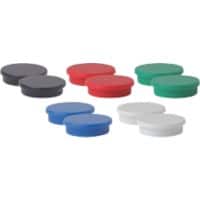 Niceday Whiteboard Magnets 6851700 30 x 30mm Assorted Pack of 10