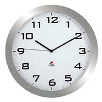 Alba Analog Wall Clock HORISSIMO M 38 x 5.5cm Silver Grey