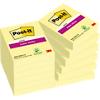 Post-it Super Sticky Notes 47.6 x 73 mm Canary Yellow Rectangular 12 Pads of 90 Sheets