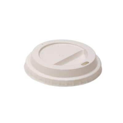 SEM Cup Lids Paper 237ml White Pack of 100