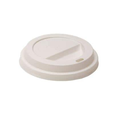 SEM Cup Lids Polylactic Acid 340ml White Pack of 100