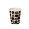 SEM Disposable Cups Paper 237ml Brown & White Pack of 50