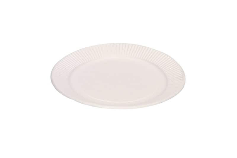 SEM Disposable Plates Paper 17cm White Pack of 100