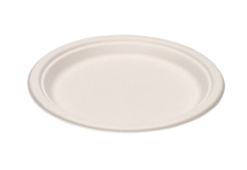 Disposable Plates Paper 17cm White Pack of 100