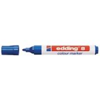Edding Water Based Bullet Nib Colour Markers 3mm Blue Pack of 12