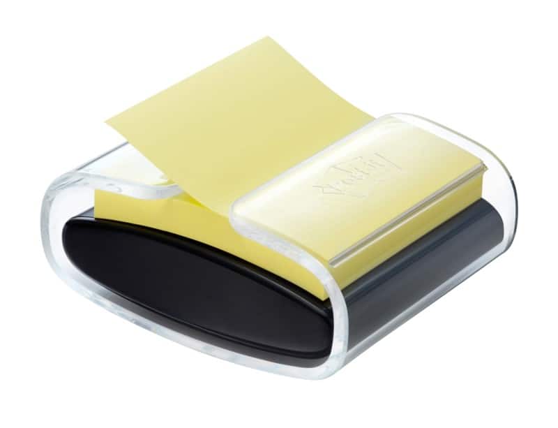Post-it Z-Notes Pro Dispenser with Super Sticky Z-Notes Canary Yellow 90 sheets