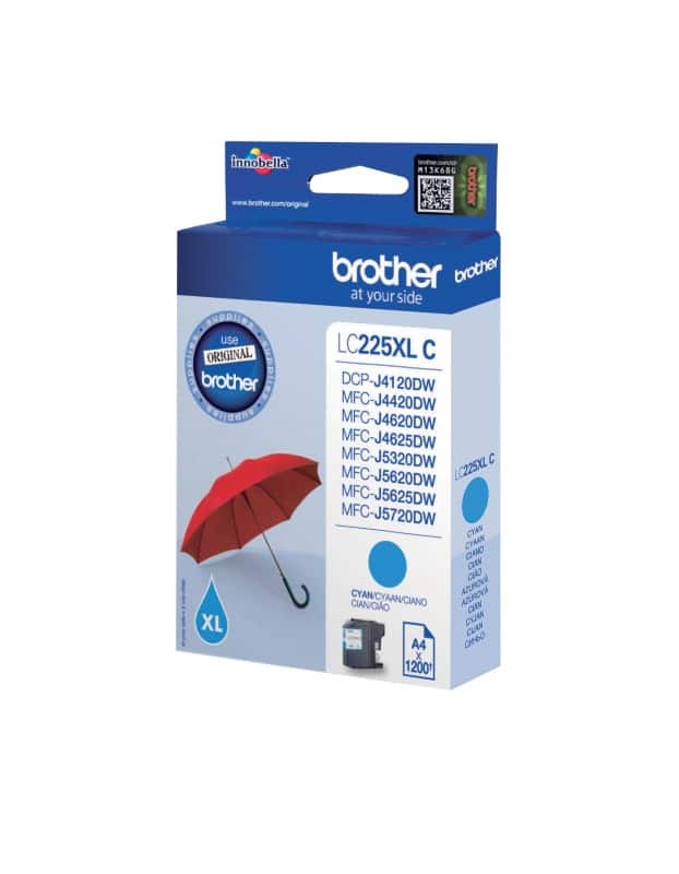 Brother LC225XLC Original Ink Cartridge Cyan