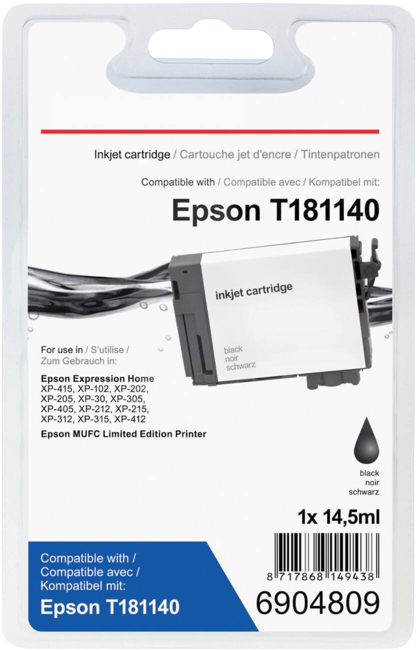 Office Depot Compatible Epson 18XL Ink Cartridge T181140 Black
