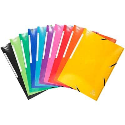 Exacompta 3 Flap Folder Iderama A4+ Assorted Cardboard 24 x 0.2 x 32 cm Pack of 25