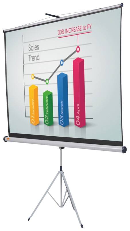 Nobo Freestanding Tripod Projection Screen 1902397W Format 16:10 200 x 131 cm