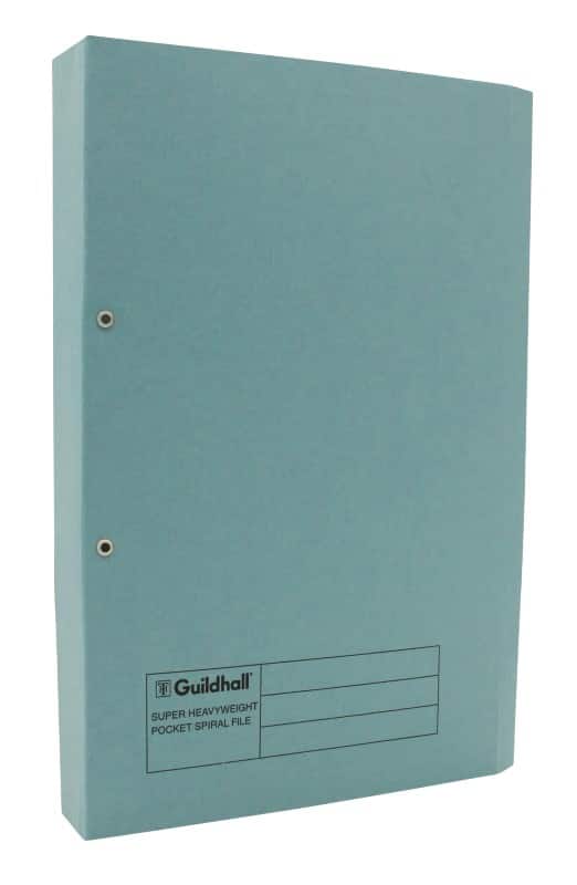 Guildhall Spiral File Blue Manilla 420 gsm Pack of 25