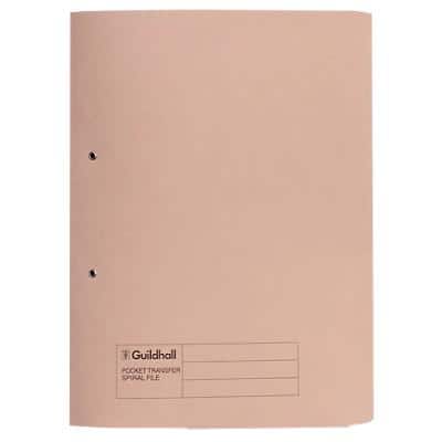Guildhall Spiral File 211/7001Z Foolscap Buff Manilla 39 x 7 x 38 cm Pack of 25