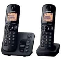 Panasonic Cordless Telephone with answering machine KX-TGC222EB Black