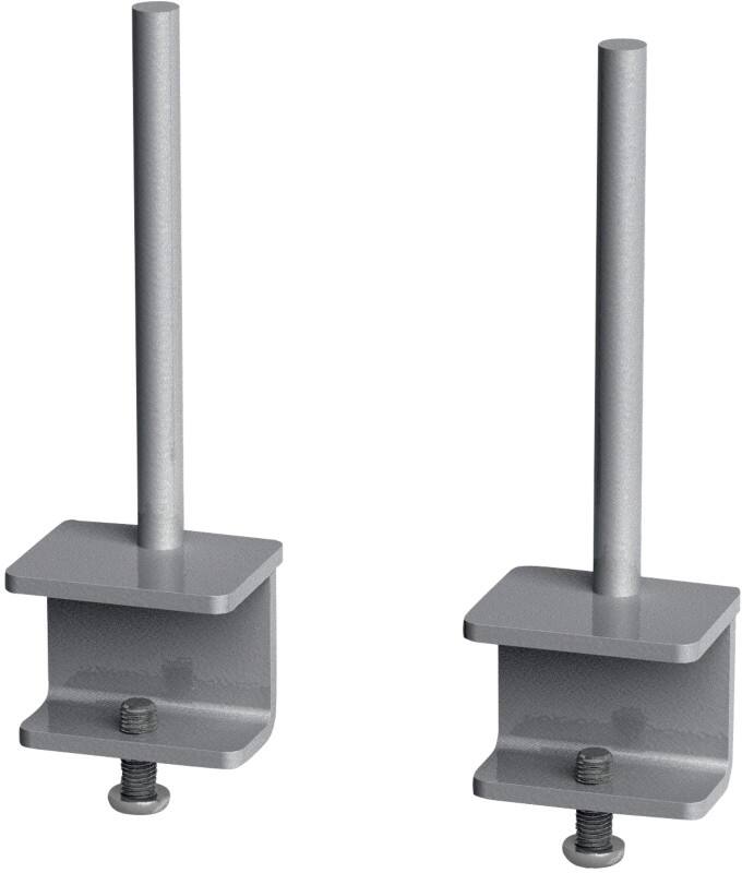 Dams International Fabric Screen Brackets AFSBK-S Aluminium Silver