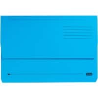 ELBA Strongline Document Wallet Foolscap 320gsm Blue Pack of 25
