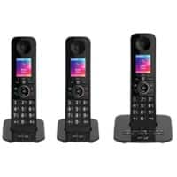 BT Premium Cordless Telephone 90632 Black Trio Handset