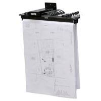 Arnos Wall Mountable Binder Rack System Steel 121 x 167 x 339mm A0, A1 & A2 Black