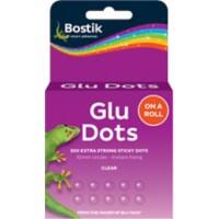 Bostik Glue Dots Roll Extra Strong Permanent Clear Pack of 200