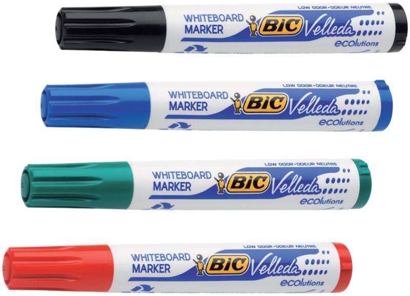 BIC Drywipe  Velleda 1701 Whiteboard Marker Bullet  -   4Pack of 8
