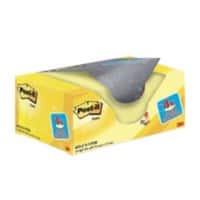 Post-it Sticky Notes 38 x 51 mm Canary Yellow 100 Sheets Value Pack 16 + 4 Free