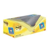 Post-it Sticky Notes 76 x 76 mm Canary Yellow 100 Sheets Value Pack 16 + 4 Free