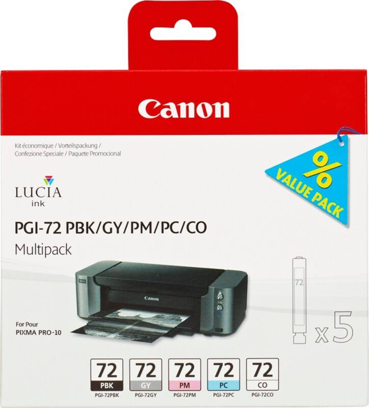 Canon PGI-72P Original Ink Cartridge Black, Grey, Photo Black, Photo Cyan, Photo Magenta Pack of 5 Multipack