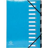 Exacompta Elasticated Folder Iderama A4 Turquoise Pressboard
