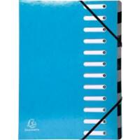 Exacompta Elasticated Folder Iderama A4 Turquoise Pressboard