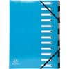 Exacompta Elasticated Folder Iderama A4 Turquoise Pressboard