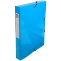 Exacompta Filing Box 59927E Turquoise Glossy Laminated Card 25 x 4 x 33 cm