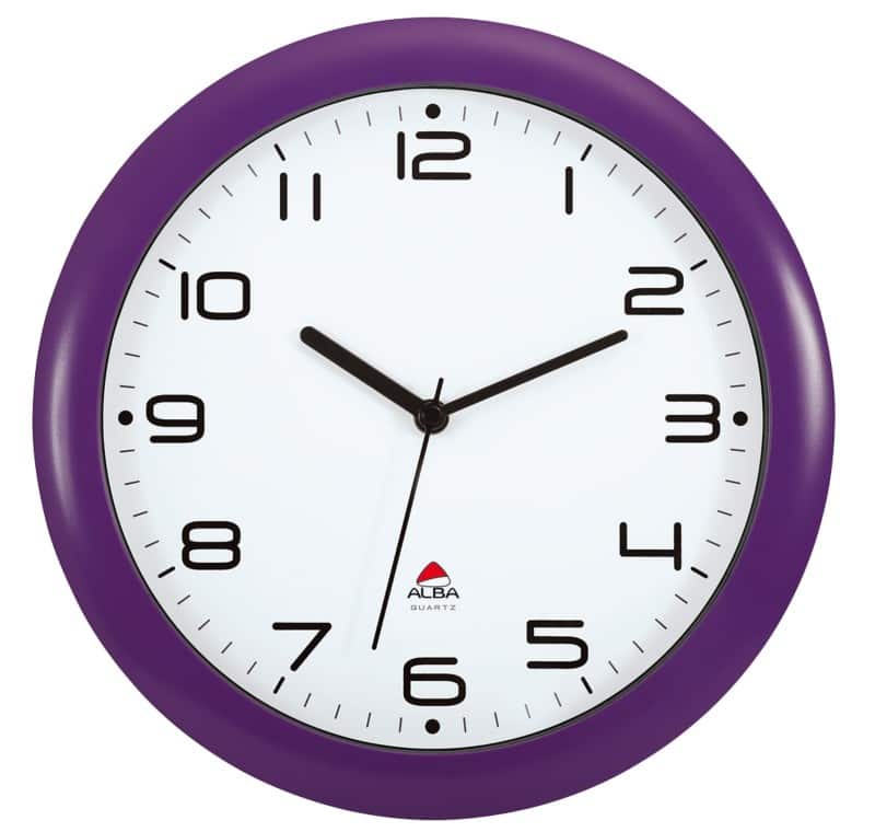 Alba Analog Wall Clock HORNEW P 30 x 5.5cm Prune