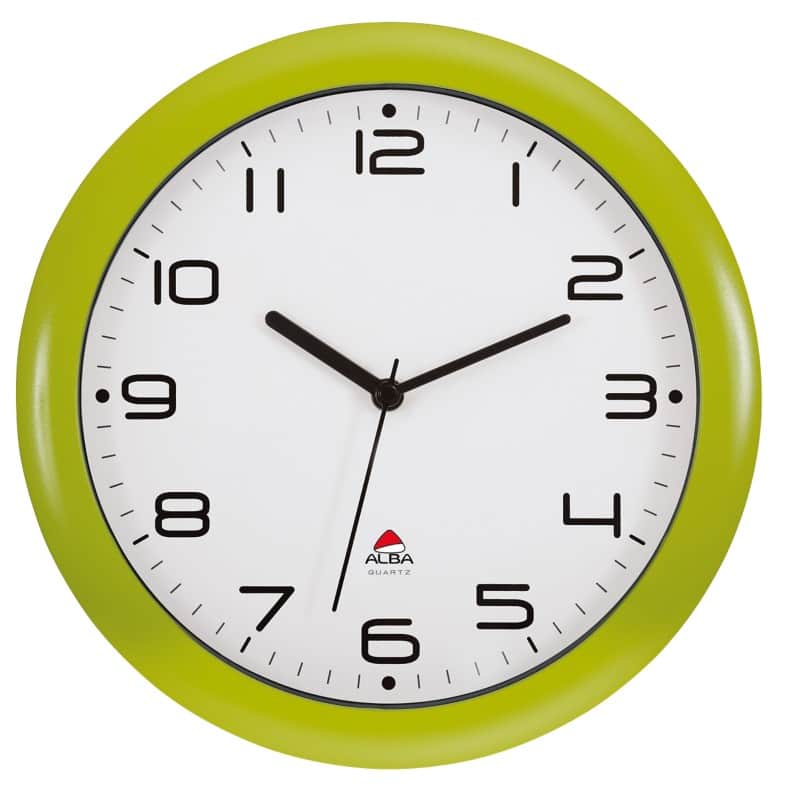 Alba Analog Wall Clock HORNEW V 30 x 5.5cm Green