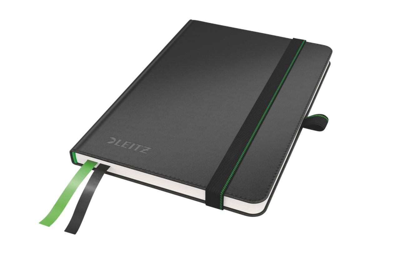 Leitz Complete Notebook A6 squared with hardcover 44790095 160 Pages 80 sheets Black
