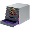 DURABLE Varicolor Desktop Drawers Acrylonitrile Butadiene Styrene Multicolour 7 Drawers 29.2 x 35.6 x 28 cm