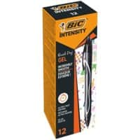 BIC Gel-ocity Quick Dry Rollerball Pen Medium 0.4 mm Black Pack of 12