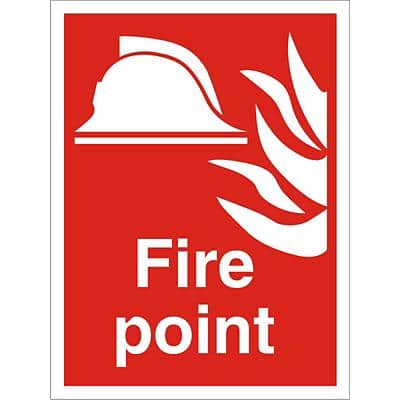 Fire Sign Fire Point PVC 60 x 40 cm