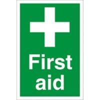 First Aid Sign First Aid Fluted Board 30 x 20 cm