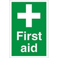 First Aid Sign First Aid Fluted Board 60 x 40 cm
