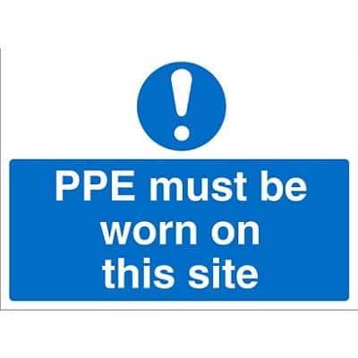 Mandatory Sign PPE PVC 30 x 40 cm