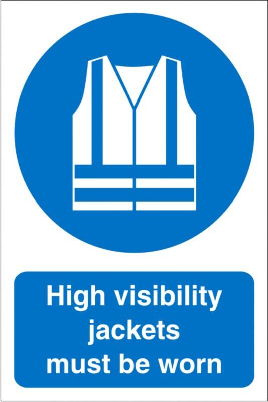 Mandatory Sign High Vis Freestanding Corrugated Board 60 x 40 cm