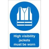 Mandatory Sign High Vis Freestanding PVC (Polyvinyl Chloride) 60 x 40 cm