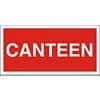 Site Sign Canteen PVC 10 x 20 cm