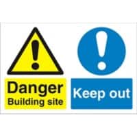 Site Sign Keep Out Fluted Board 45 x 60 cm