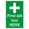 First Aid Sign First Aid Box Fluted Board 30 x 20 cm